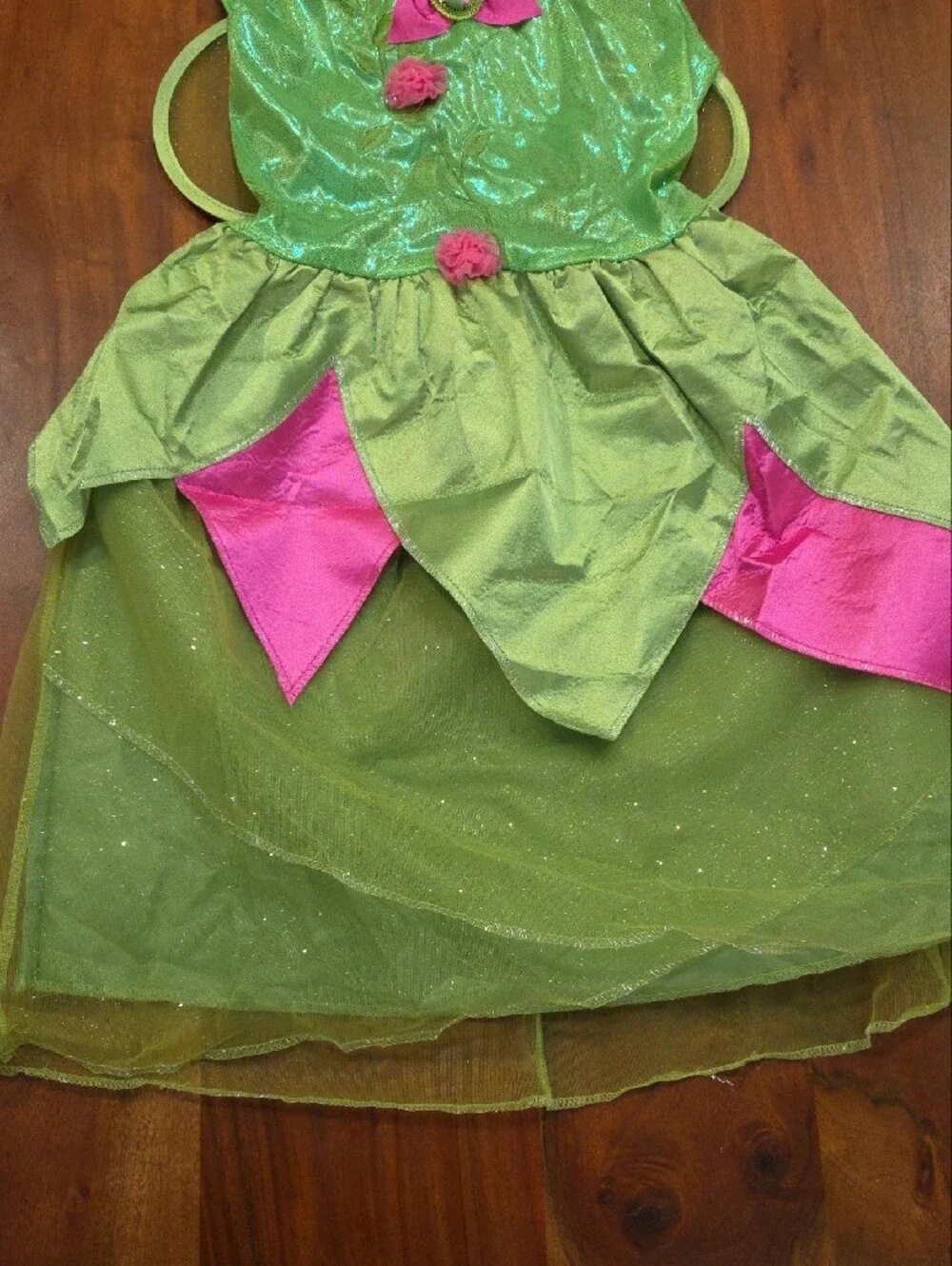 Disney Tinker Bell Costume Kids Size Large 10-12 Fairy Dress Up & Wings